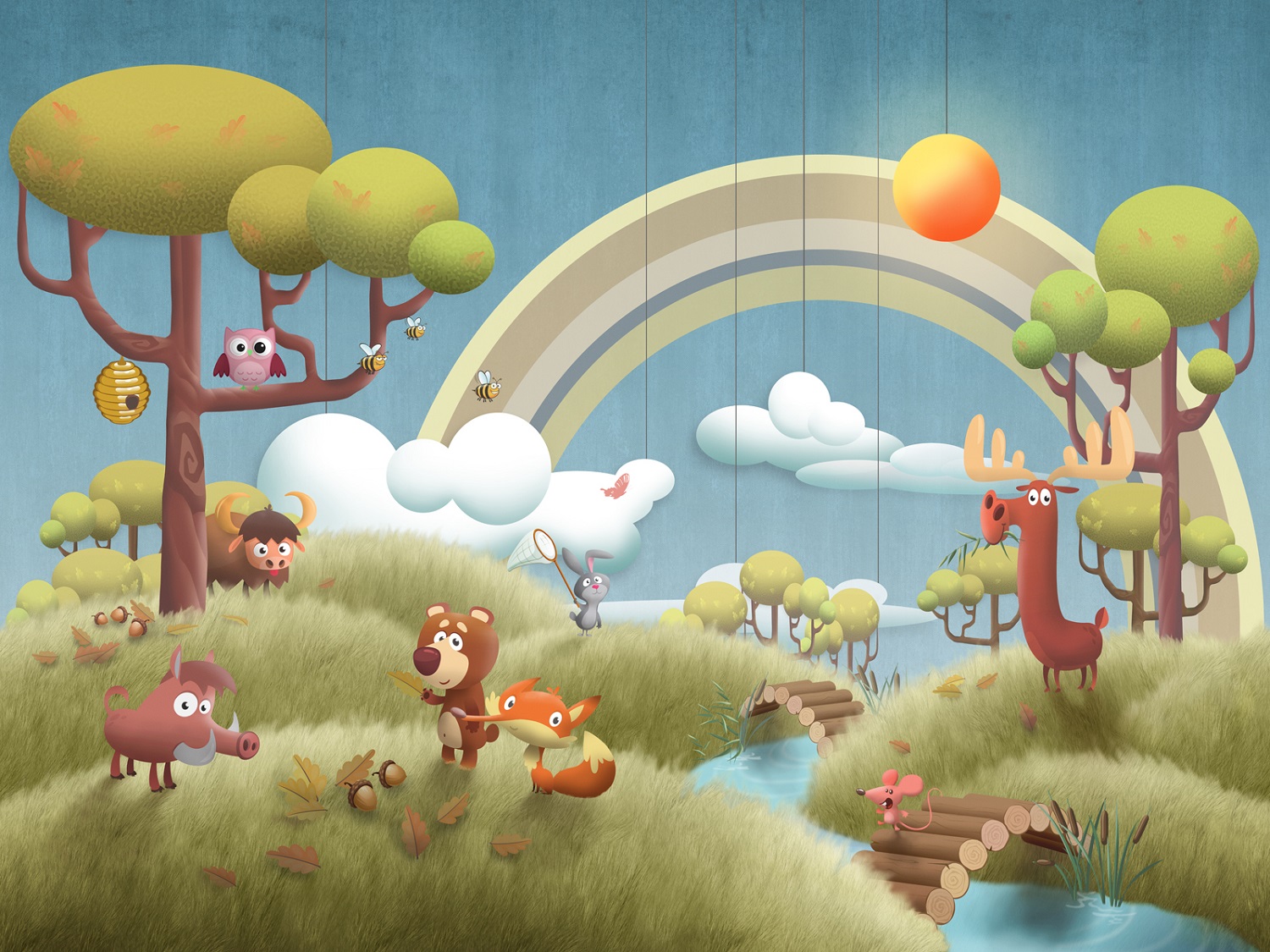 Панно Affresco Сказки DR600-COL4 2x2,68 м