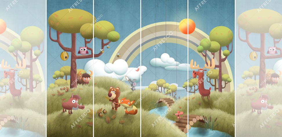 Панно Affresco Сказки DR600-COL4 2x2,68 м