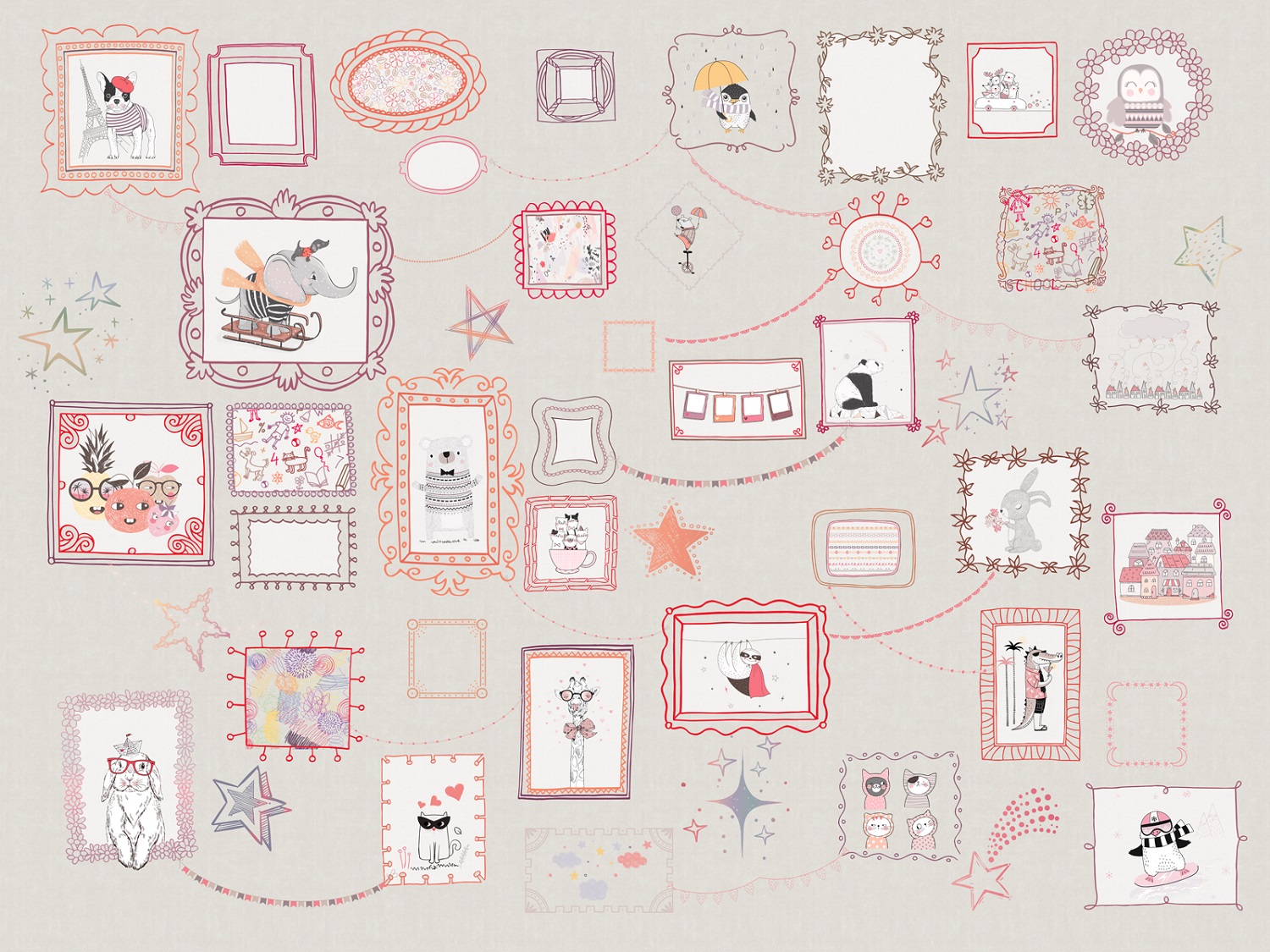 Панно Affresco Сказки ZK674-COL3 2x2,68 м