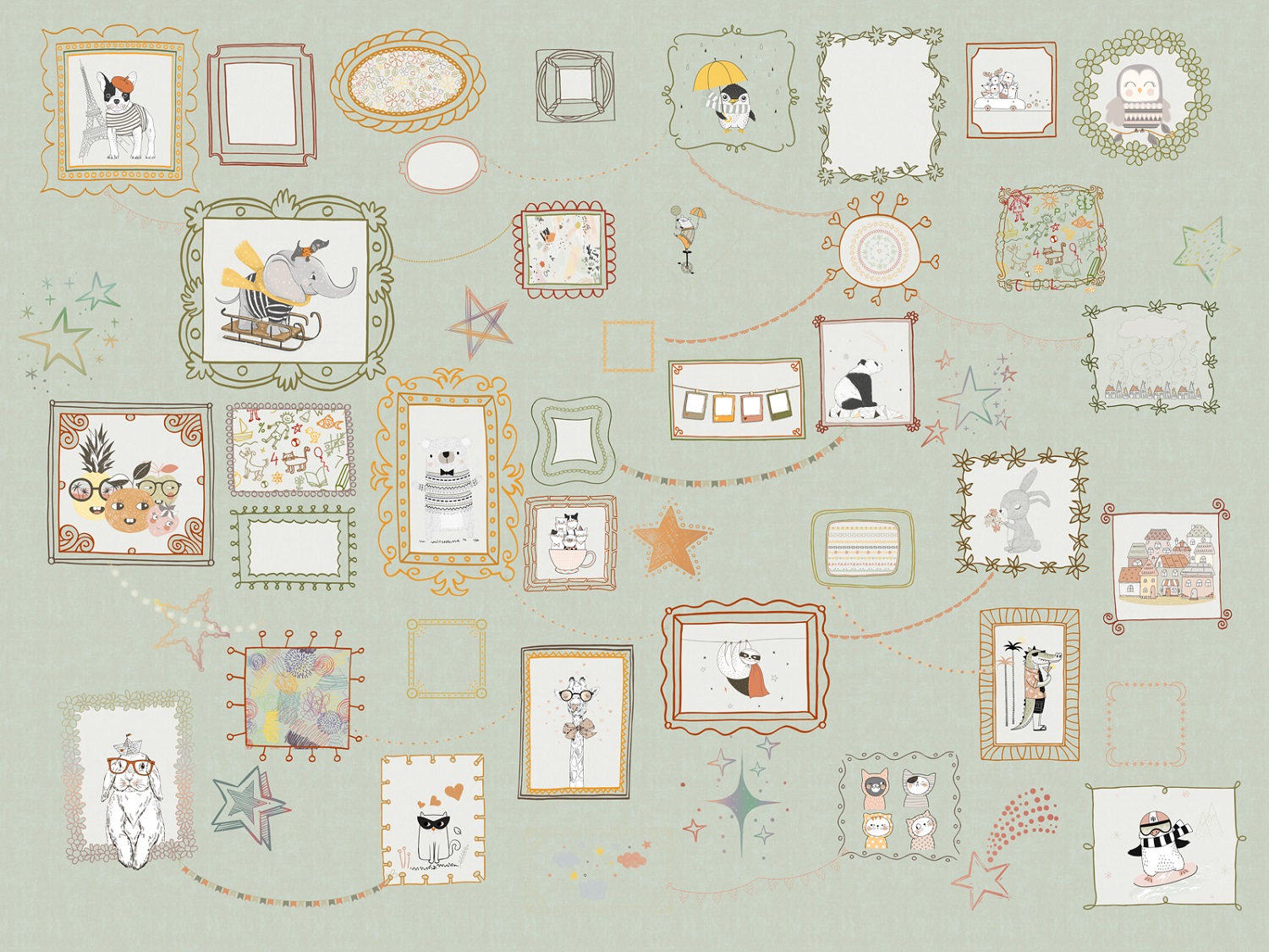 Панно Affresco Сказки ZK674-COL4 2x2,68 м