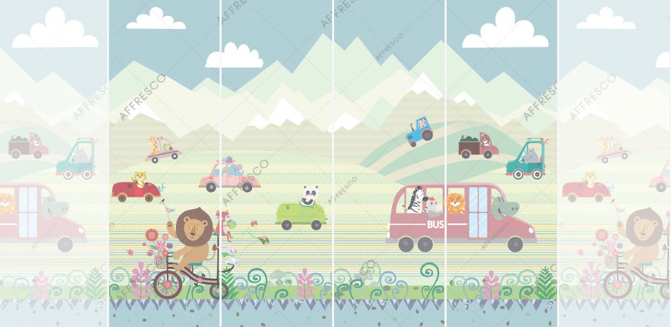 Панно Affresco Сказки ZK675-COL4 2x2,68 м