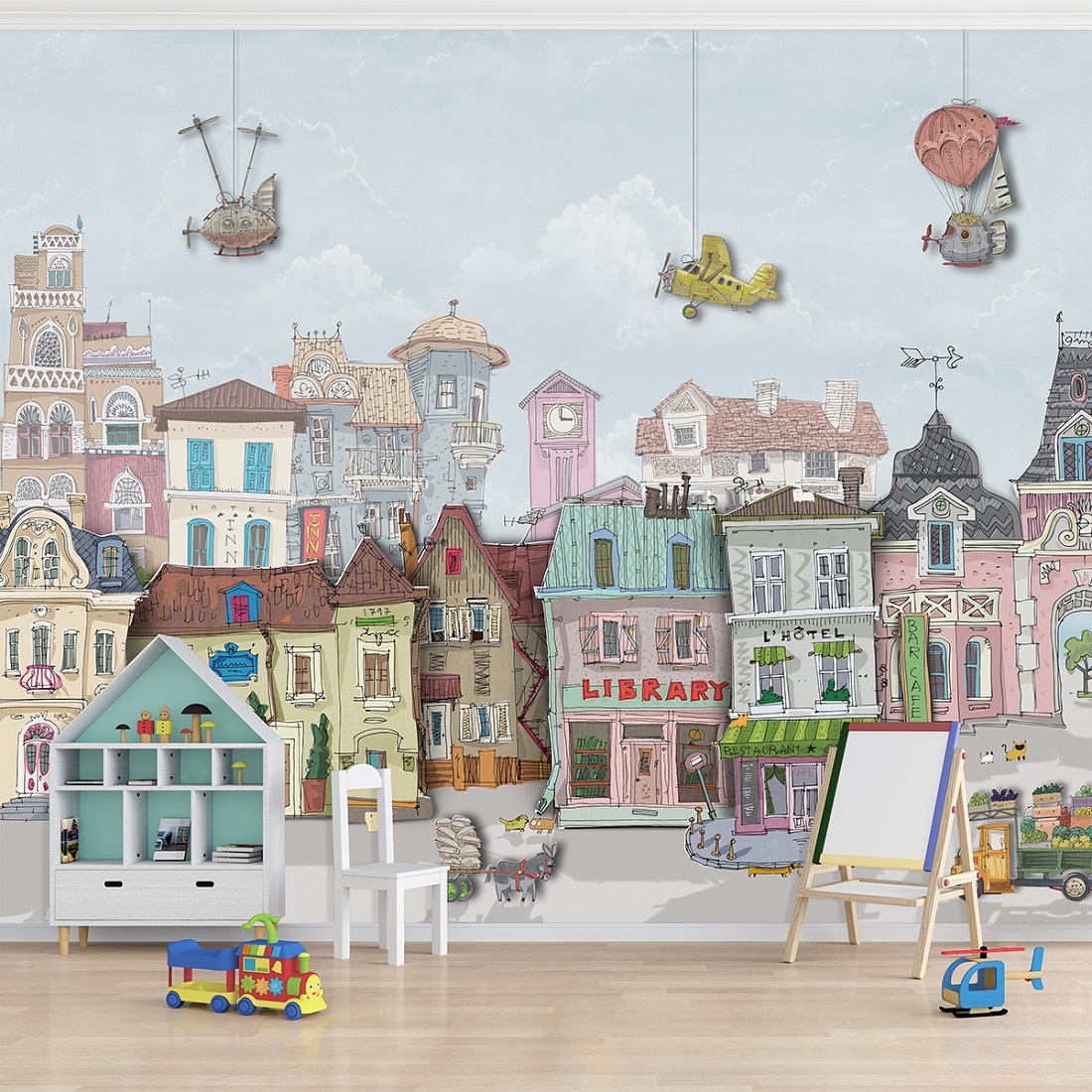 Панно Affresco Сказки SN613-COL1 2x2,68 м фото в интерьере