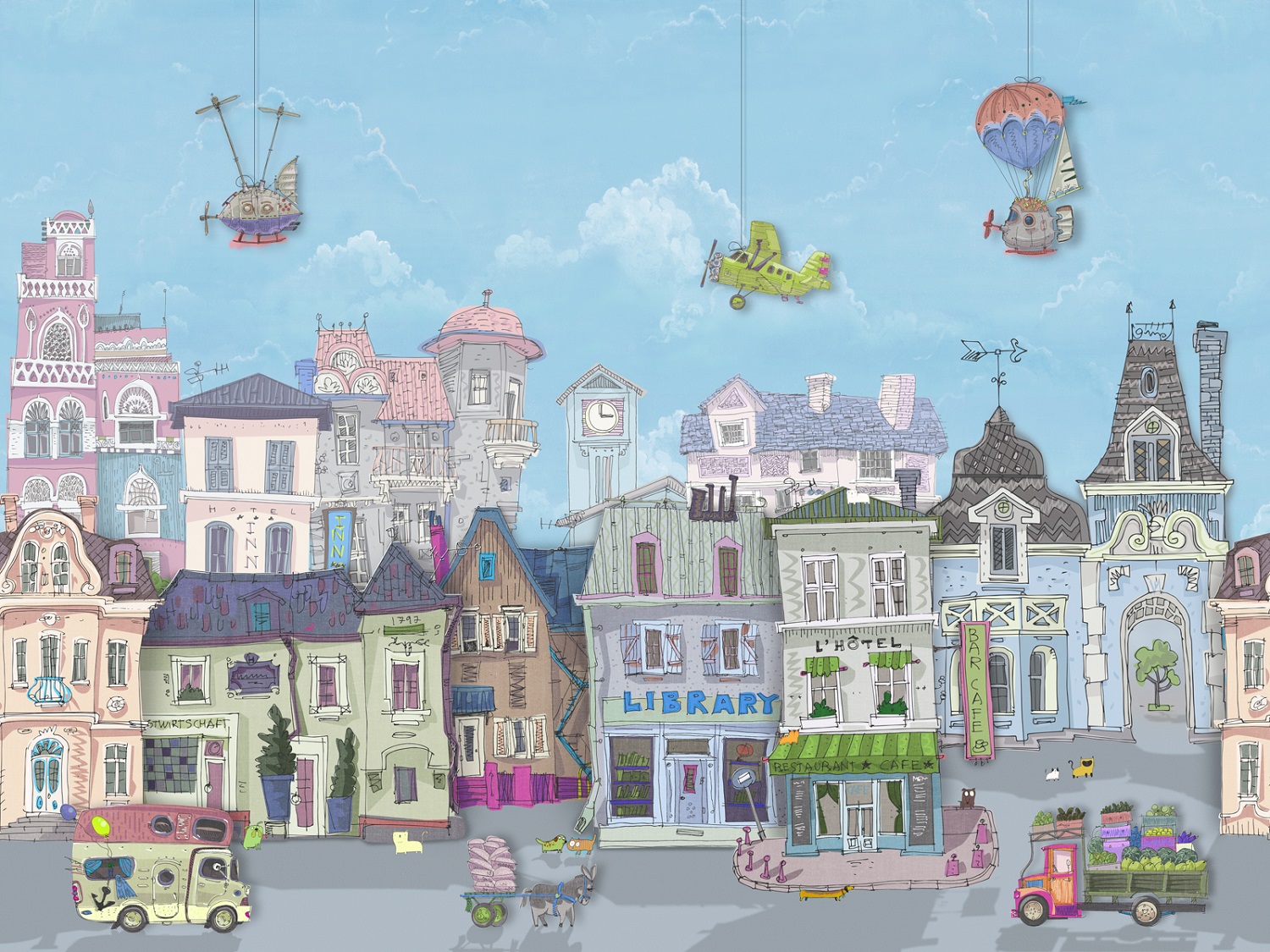 Панно Affresco Сказки SN613-COL2 2x2,68 м