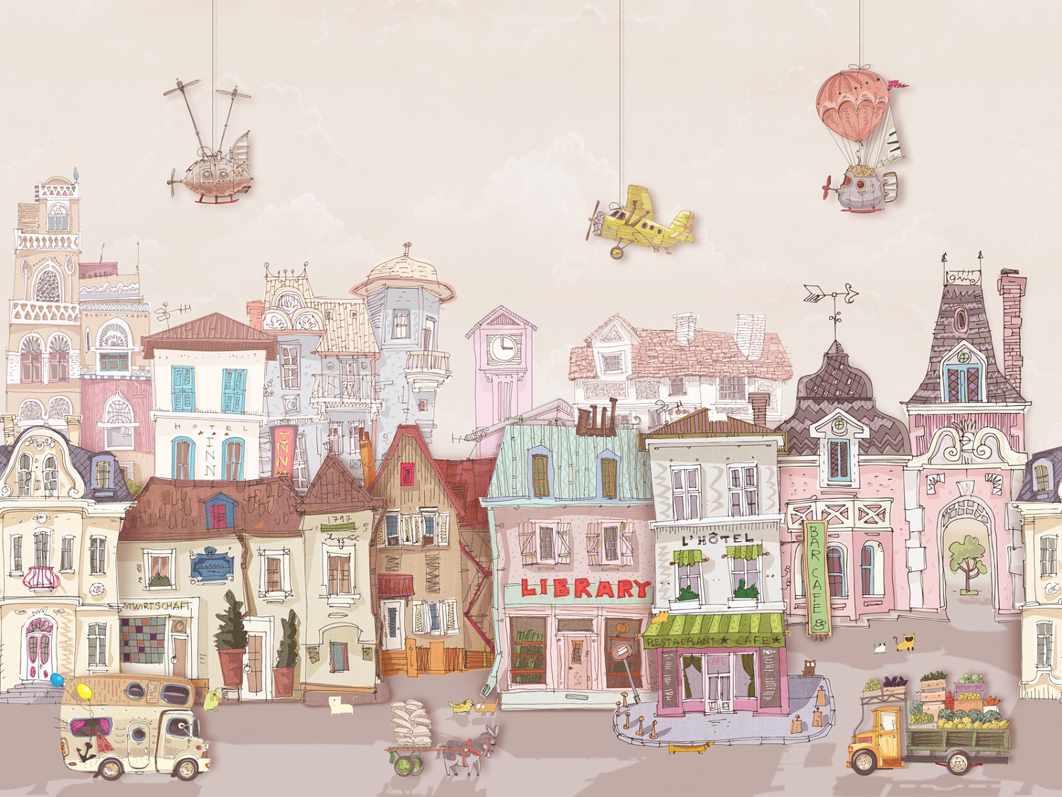 Панно Affresco Сказки SN613-COL4 2x2,68 м