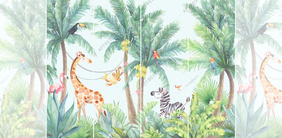 Панно Affresco Сказки DR616-COL1 2x2,68 м Панно Affresco Сказки DR616-COL1 2x2,68 м