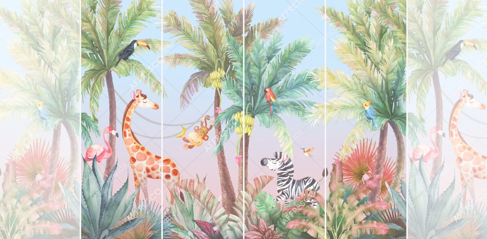 Панно Affresco Сказки DR616-COL4 2x2,68 м