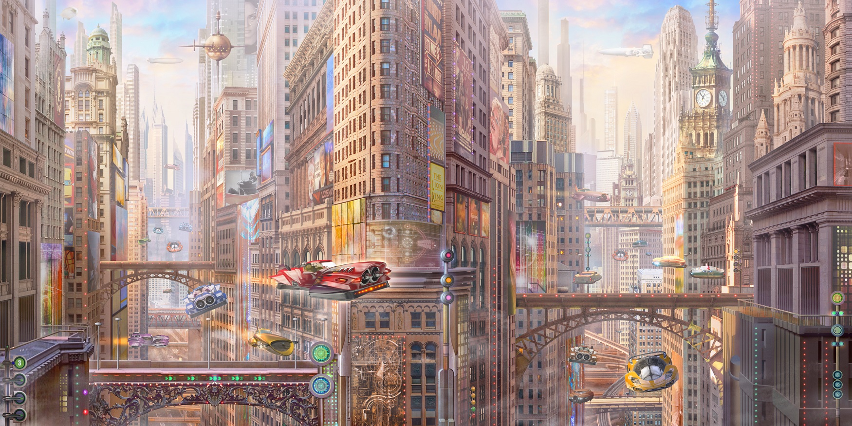 Панно Affresco Сказки AF678-COL1 2x4,02 м