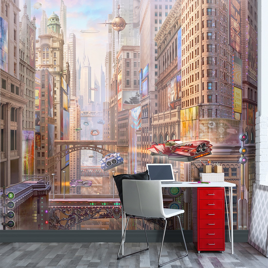 Панно Affresco Сказки AF678-COL1 2x4,02 м фото в интерьере