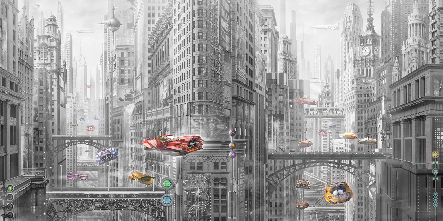 Панно Affresco Сказки AF678-COL2 2x4,02 м