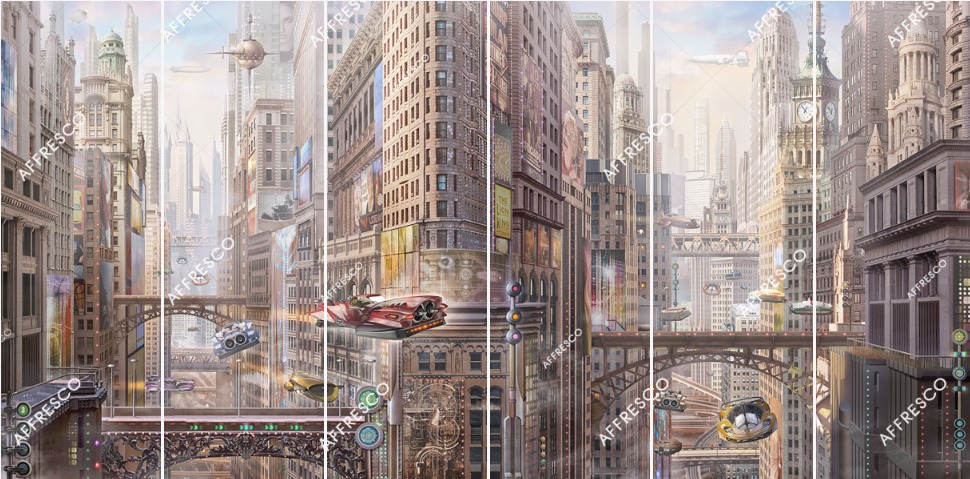 Панно Affresco Сказки AF678-COL4 2x4,02 м