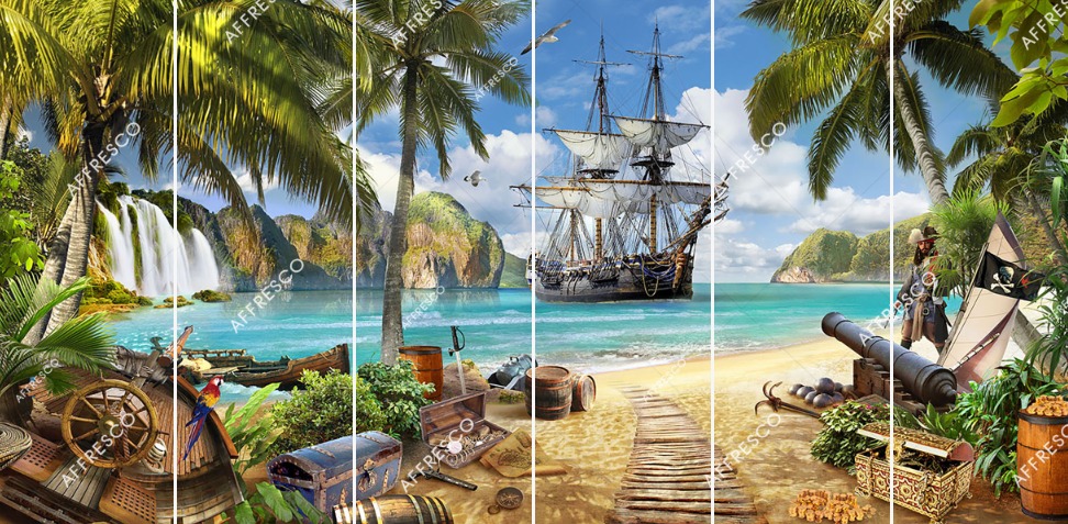 Панно Affresco Сказки AF681-COL1 2x4,02 м