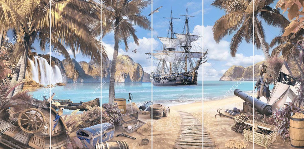 Панно Affresco Сказки AF681-COL2 2x4,02 м