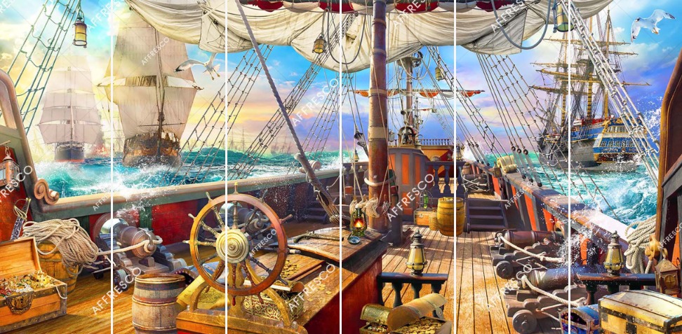 Панно Affresco Сказки AF683-COL4 2x4,02 м