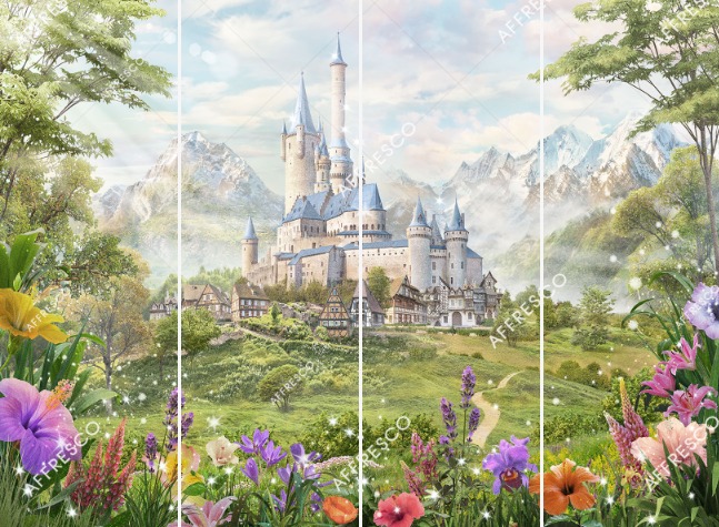 Панно Affresco Сказки AF687-COL2 2x2,68 м