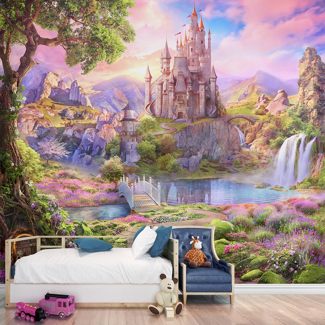 Панно Affresco Сказки AF684-COL1 2x2,01 м фото в интерьере