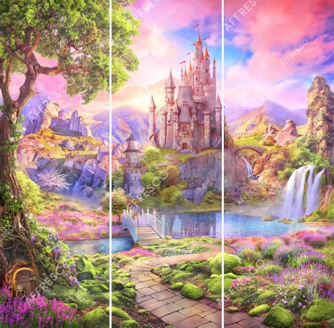 Панно Affresco Сказки AF684-COL4 2x2,01 м