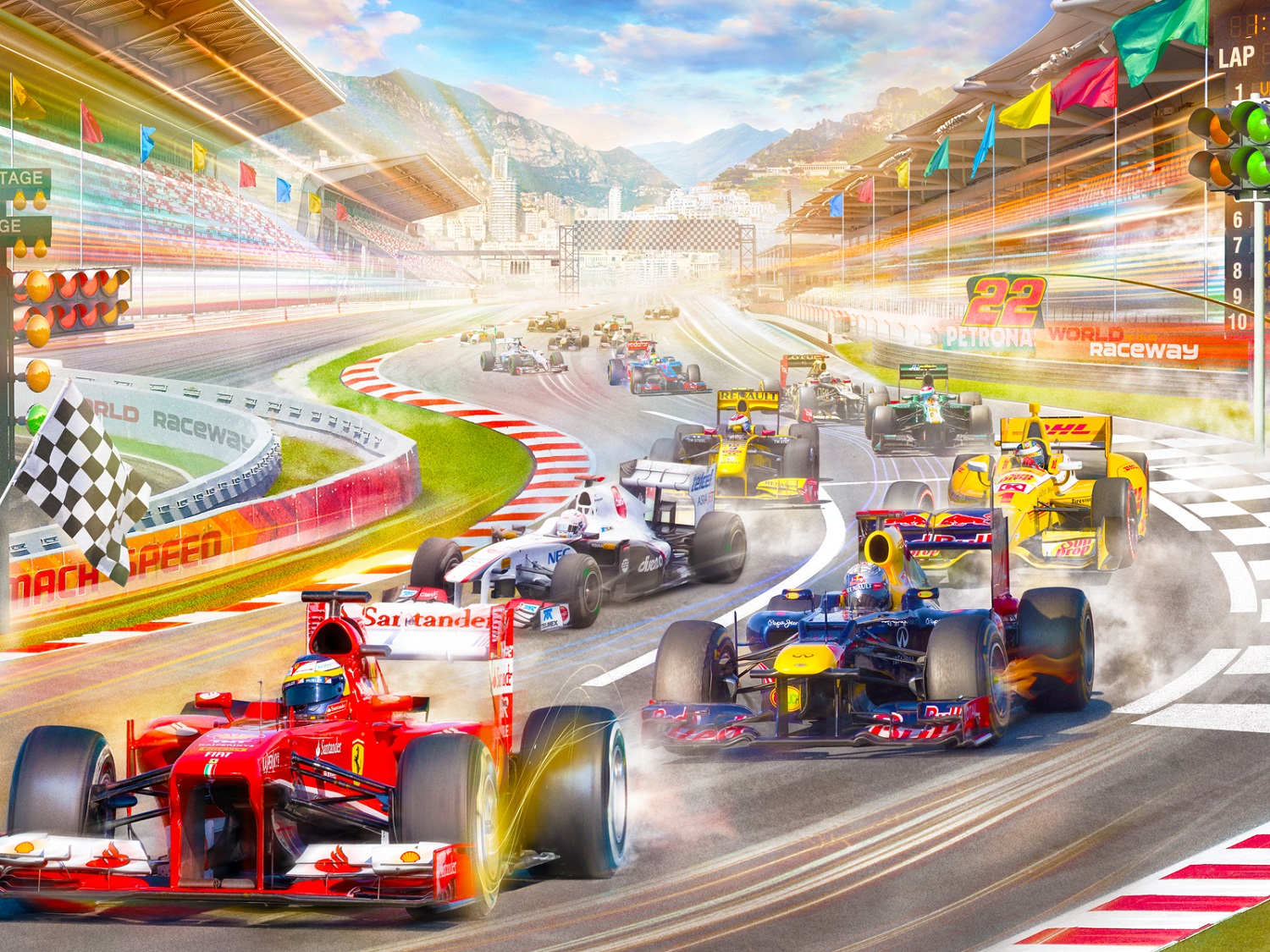 Панно Affresco Сказки AF686-COL1 2x2,68 м