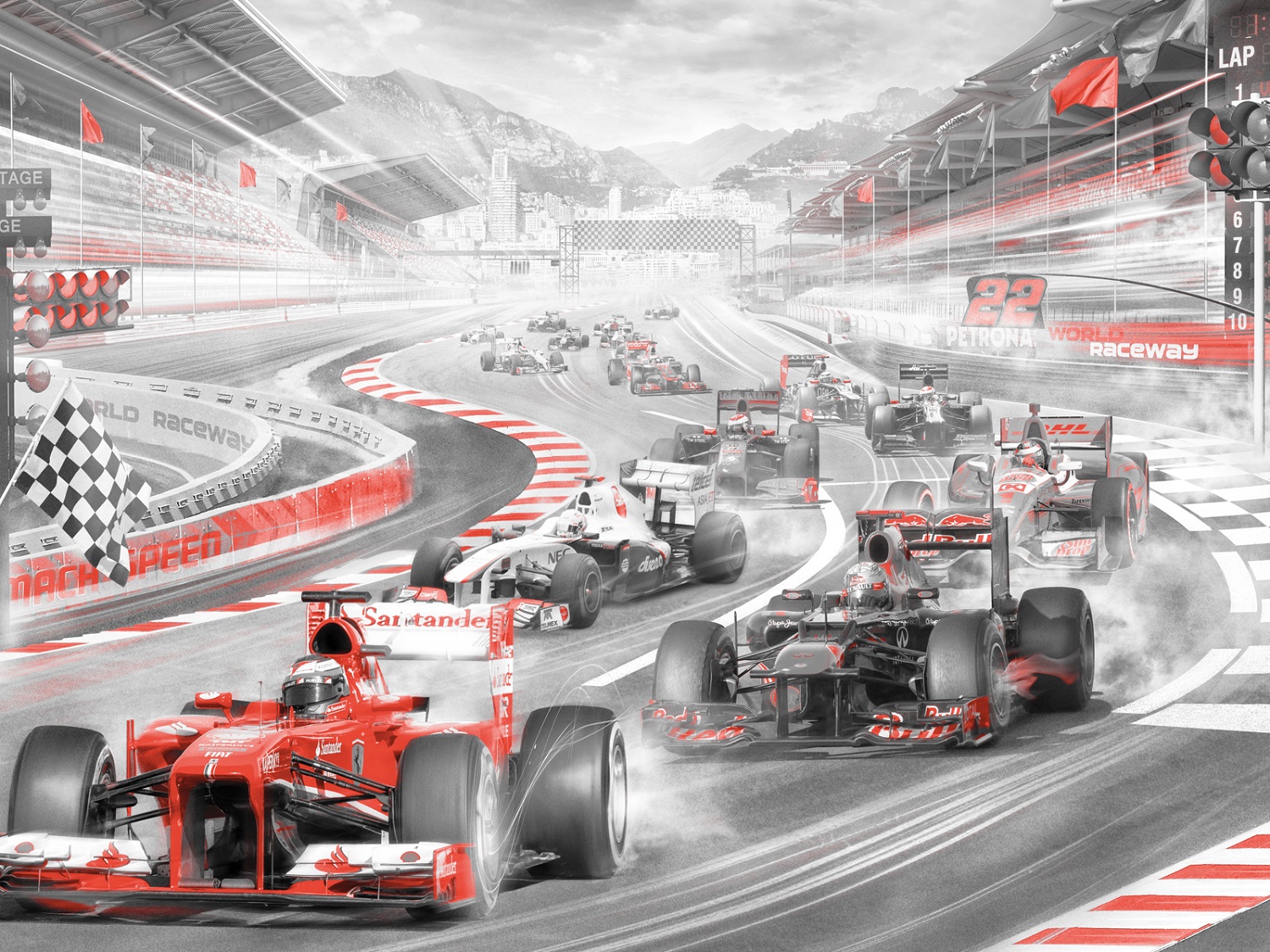 Панно Affresco Сказки AF686-COL3 2x2,68 м