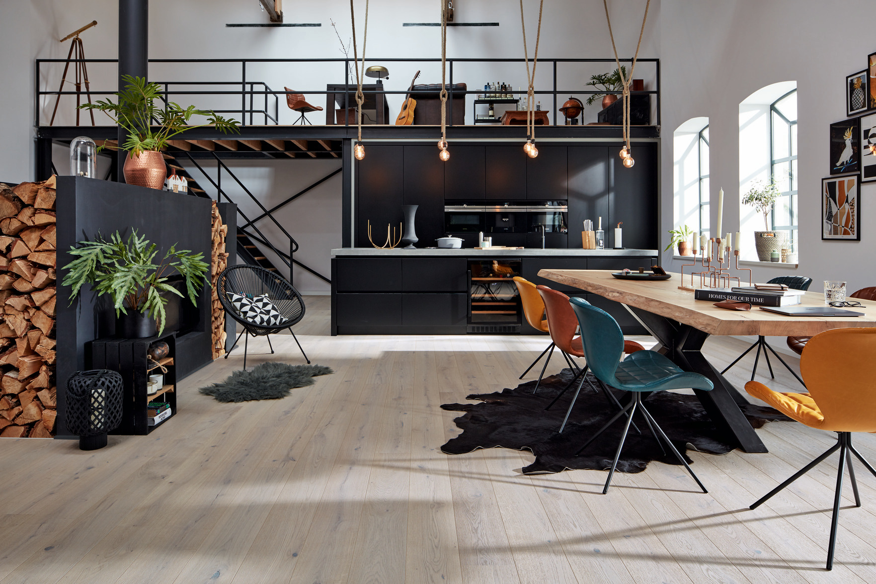 Паркетная доска Meister PD 400 Cottage Дуб витал Светло-серый 8801 2200×180×13