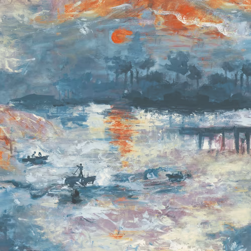 Обои KT Exclusive French Impressionist Away at Sea FI70002