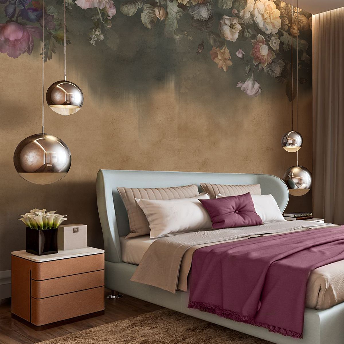 Панно Affresco Trend Art ID461-COL2 2x2,68 м фото в интерьере