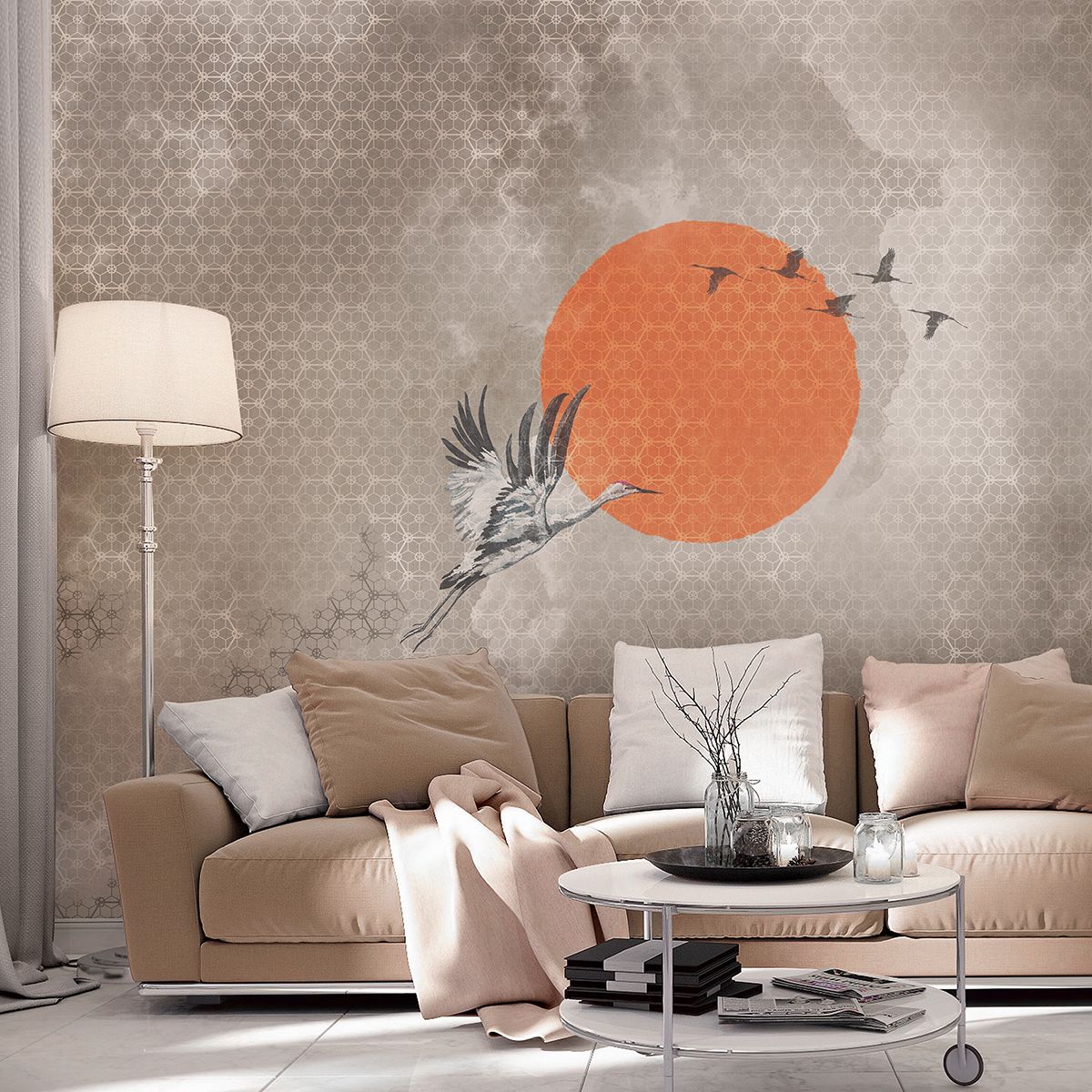 Панно Affresco Trend Art DP403-COL2 2x2,68 м фото в интерьере