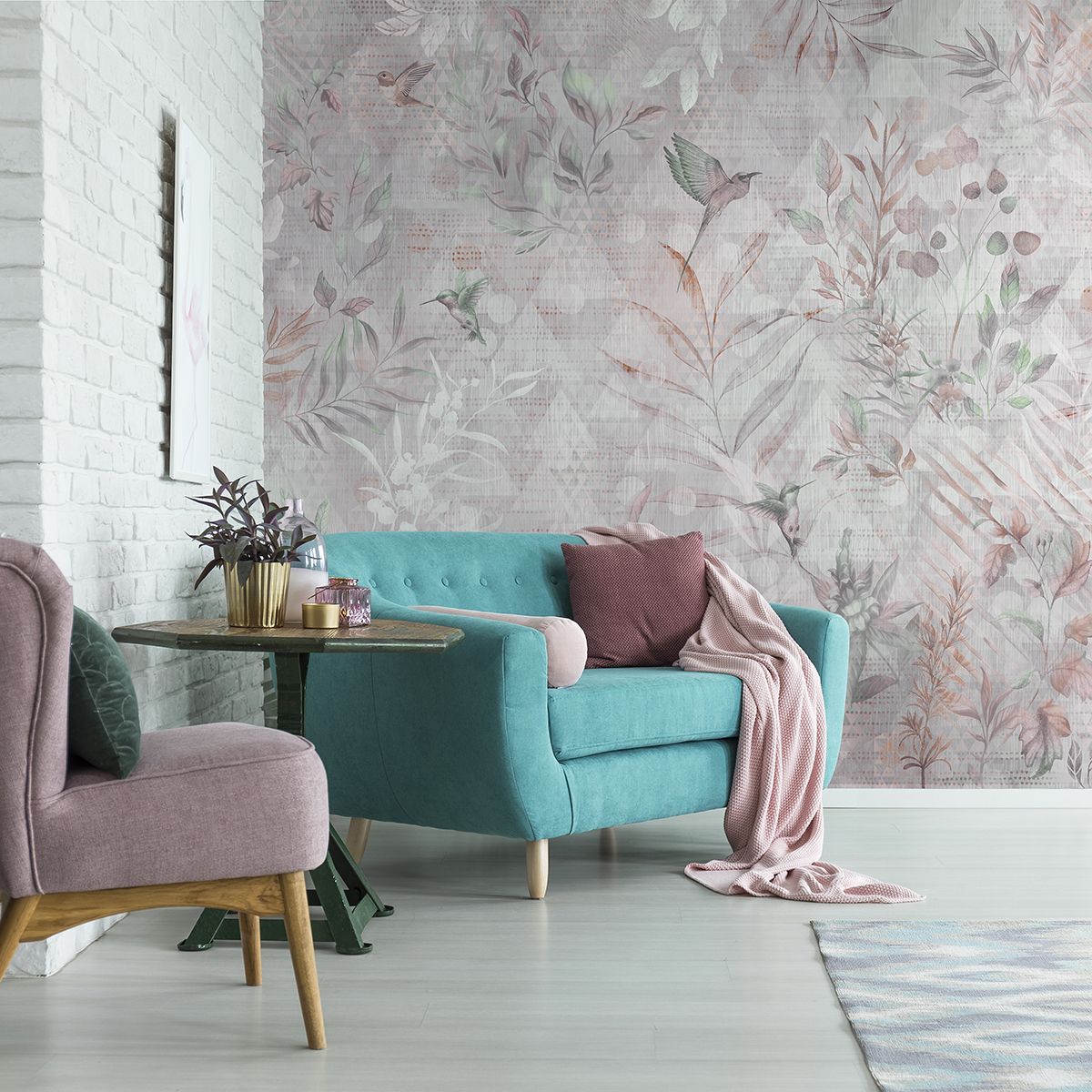 Панно Affresco Trend Art ML472-COL2 2x2,68 м фото в интерьере