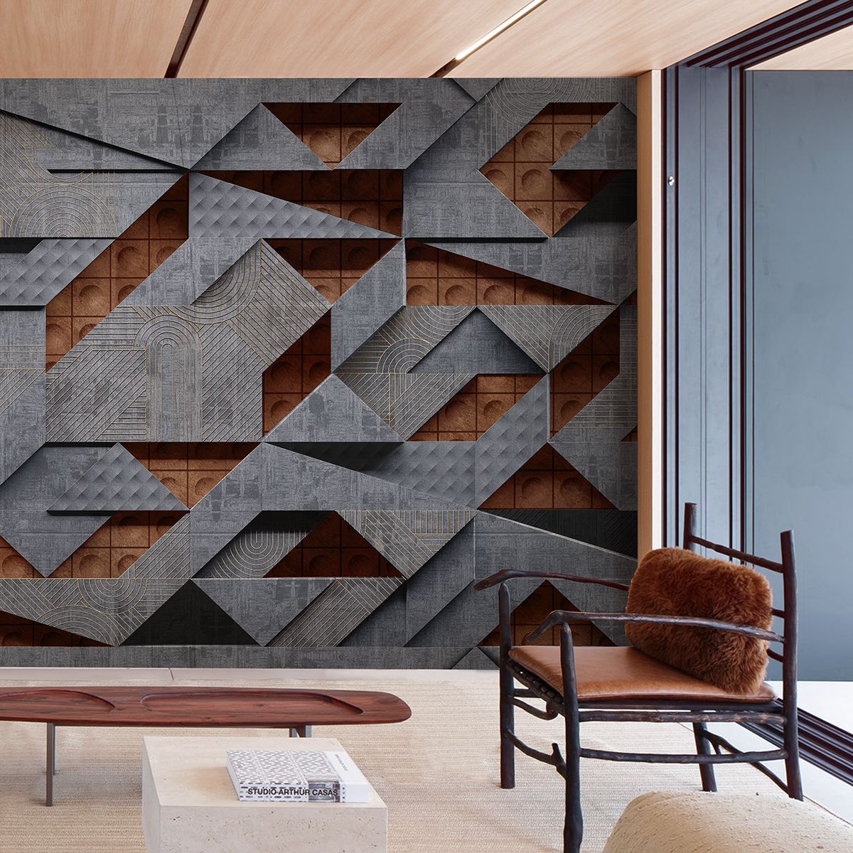 Панно Affresco Trend Art JV418-COL2 2x2,68 м фото в интерьере