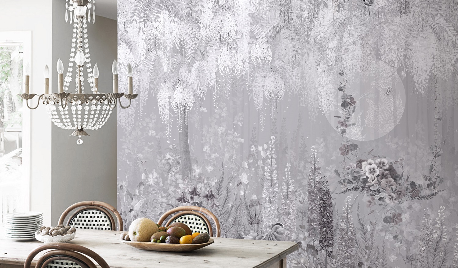 Панно Affresco Exclusive AB304-COL4 2x4,69 м фото в интерьере