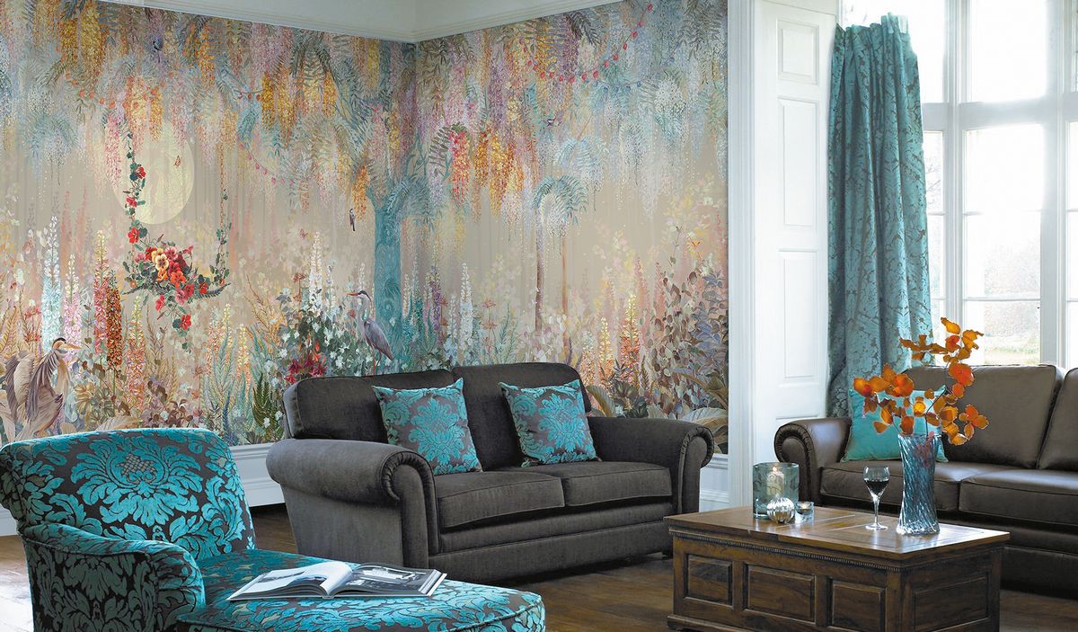 Панно Affresco Exclusive AB304-COL5 2x4,69 м фото в интерьере