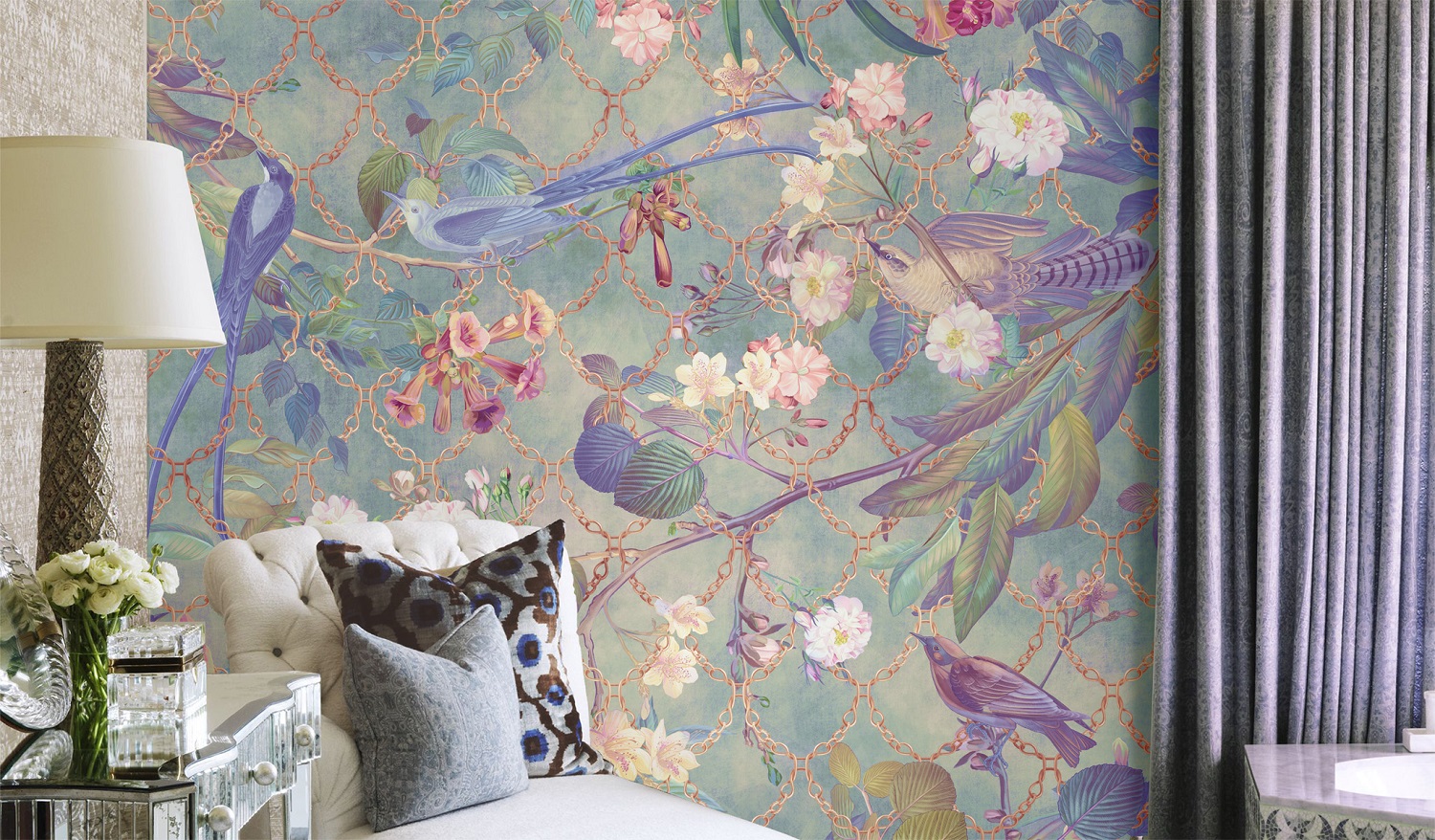 Панно Affresco Exclusive AB306-COL4 2x3,35 м фото в интерьере