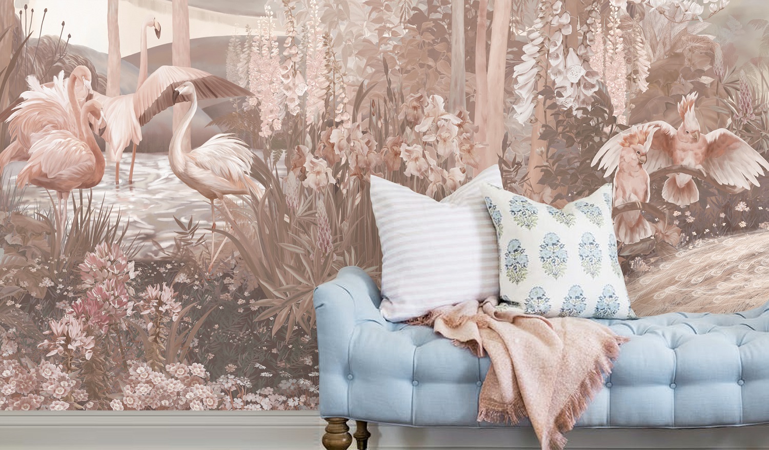 Панно Affresco Exclusive AB307-COL3 2x6,03 м фото в интерьере