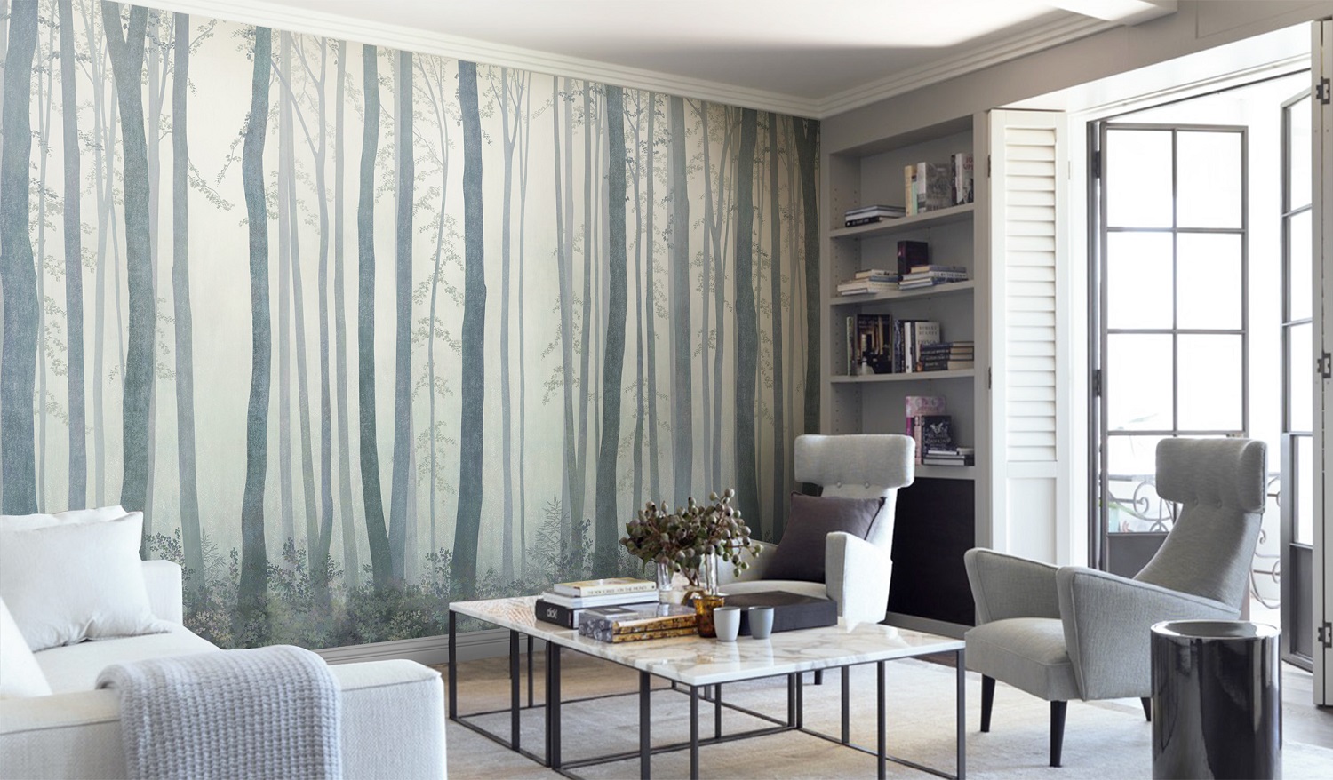 Панно Affresco Exclusive AB308-COL2 2x2,68 м фото в интерьере