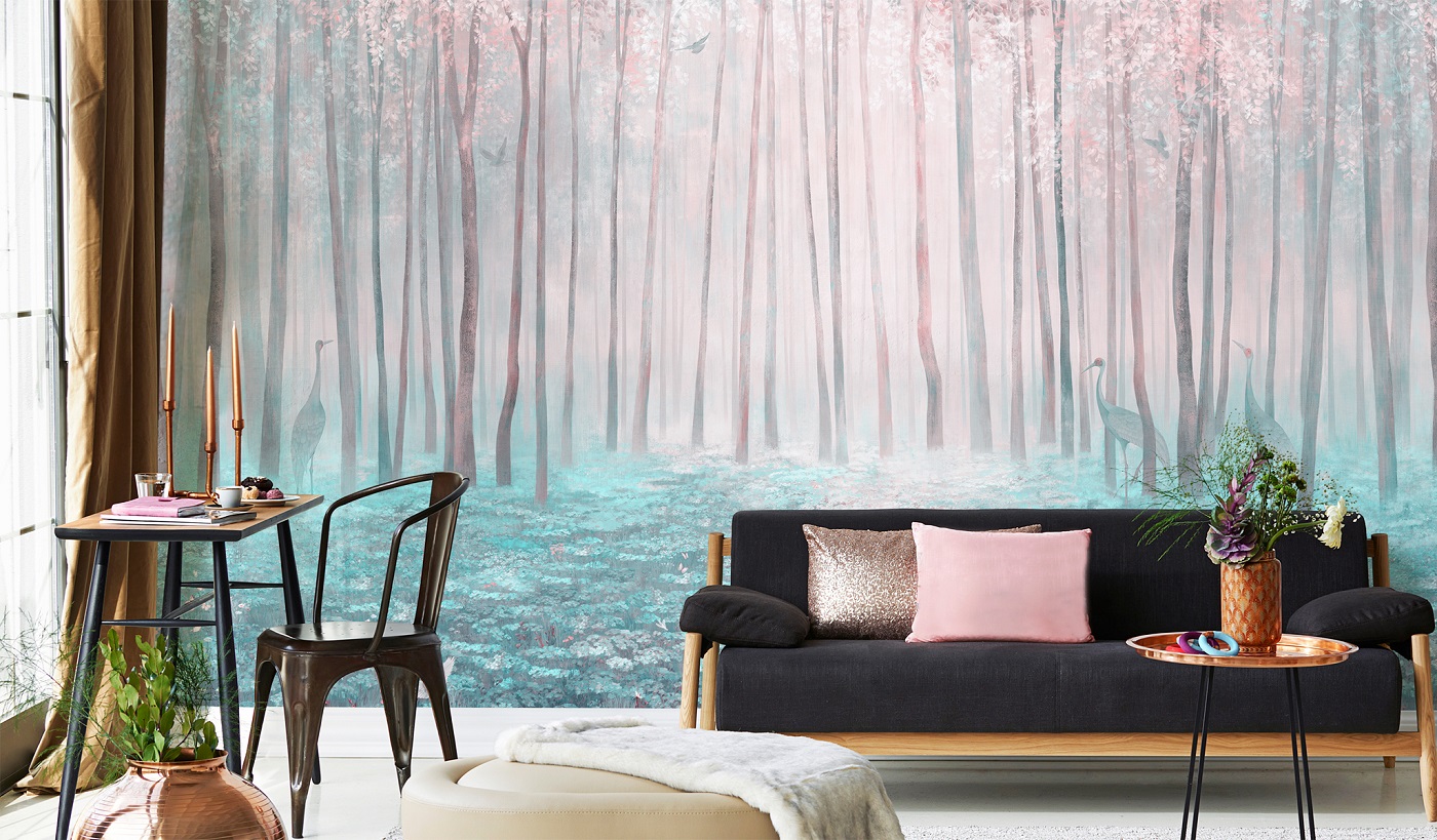 Панно Affresco Exclusive AB313-COL2 2x4,02 м фото в интерьере