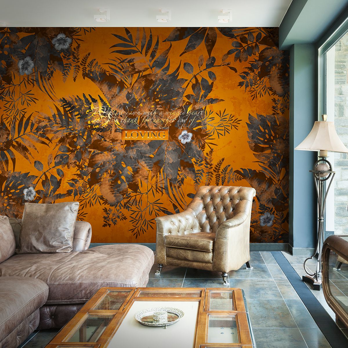 Панно Affresco Re-Space SN81-COL3 2x2,68 м фото в интерьере