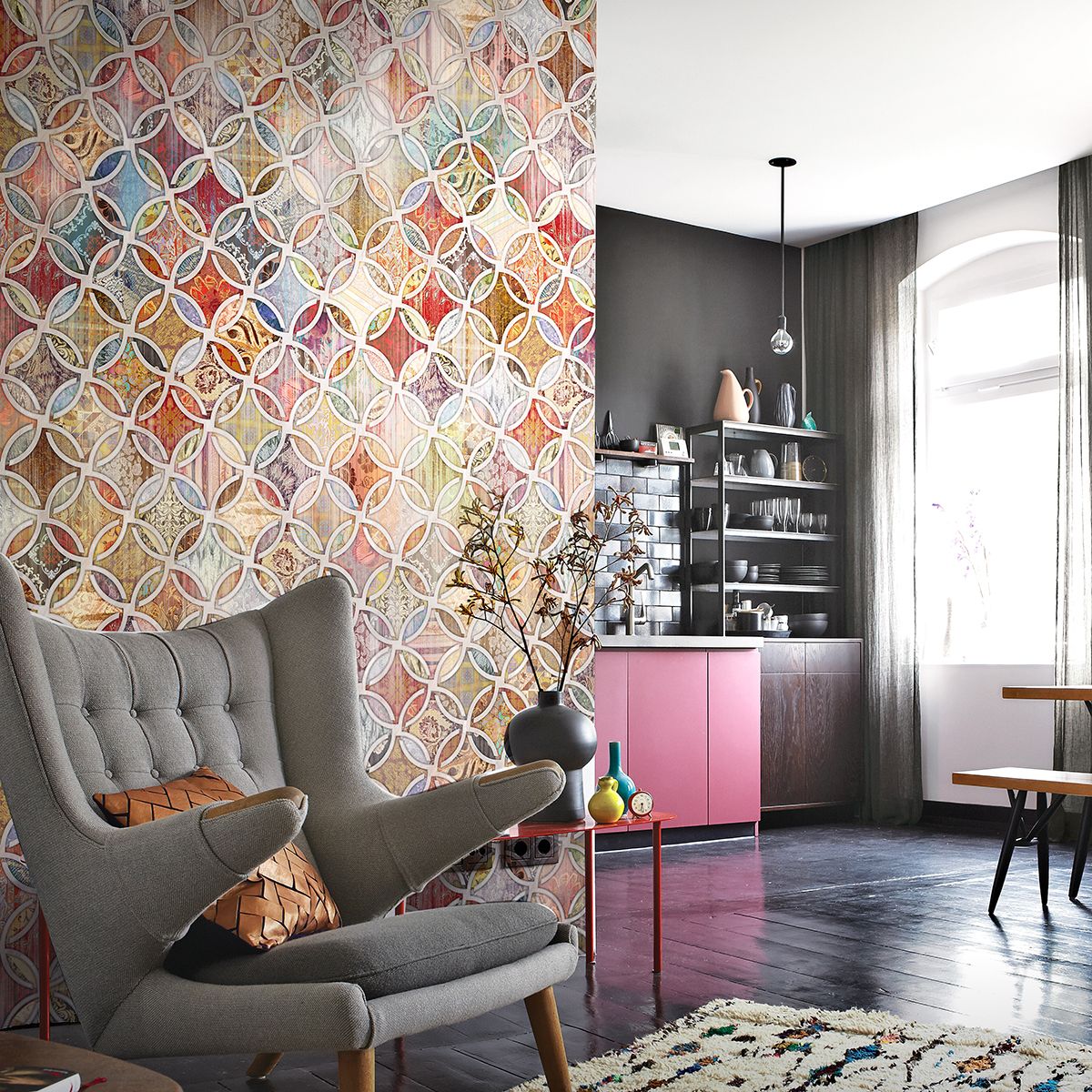 Панно Affresco Re-Space MT112-COL1 2x1,34 м фото в интерьере