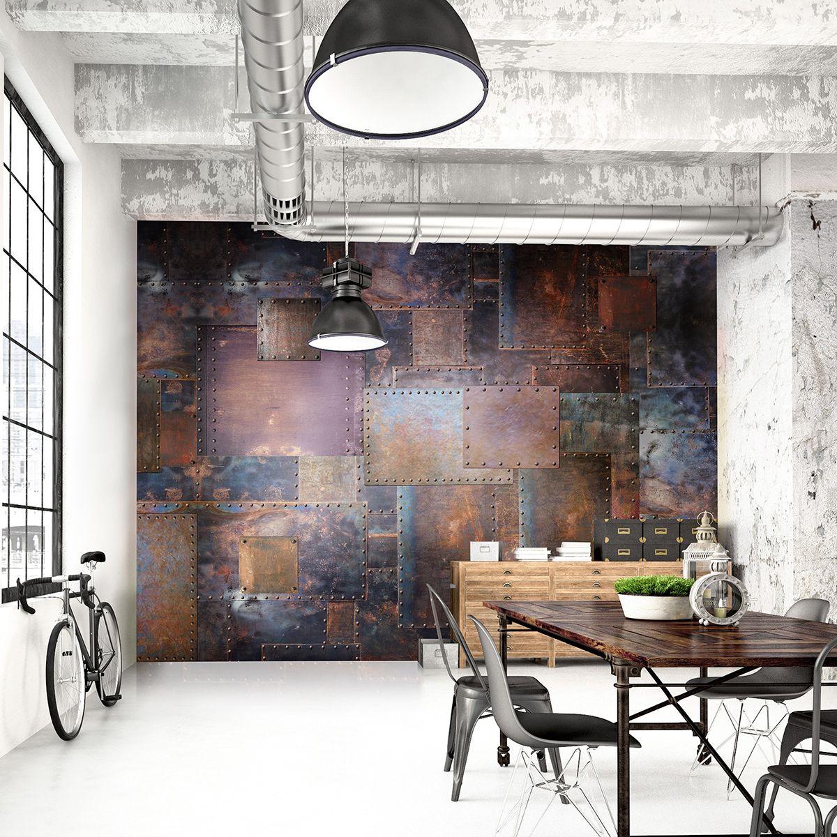 Панно Affresco Re-Space KN105-COL2 2x4,02 м фото в интерьере