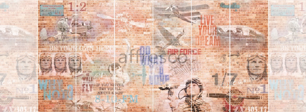 Панно Affresco Re-Space AB74-COL3 2x4,02 м