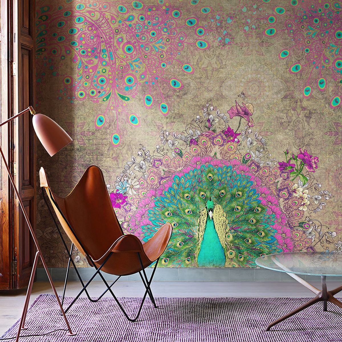 Панно Affresco Re-Space DP73-COL1 2x2,68 м фото в интерьере