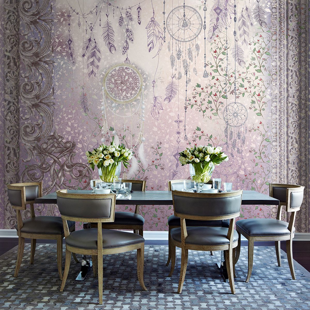 Панно Affresco Re-Space SN107-COL1 2x2,68 м фото в интерьере