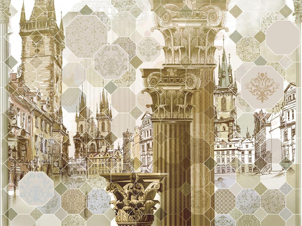 Панно Affresco Re-Space SN97-COL3 2x2,68 м