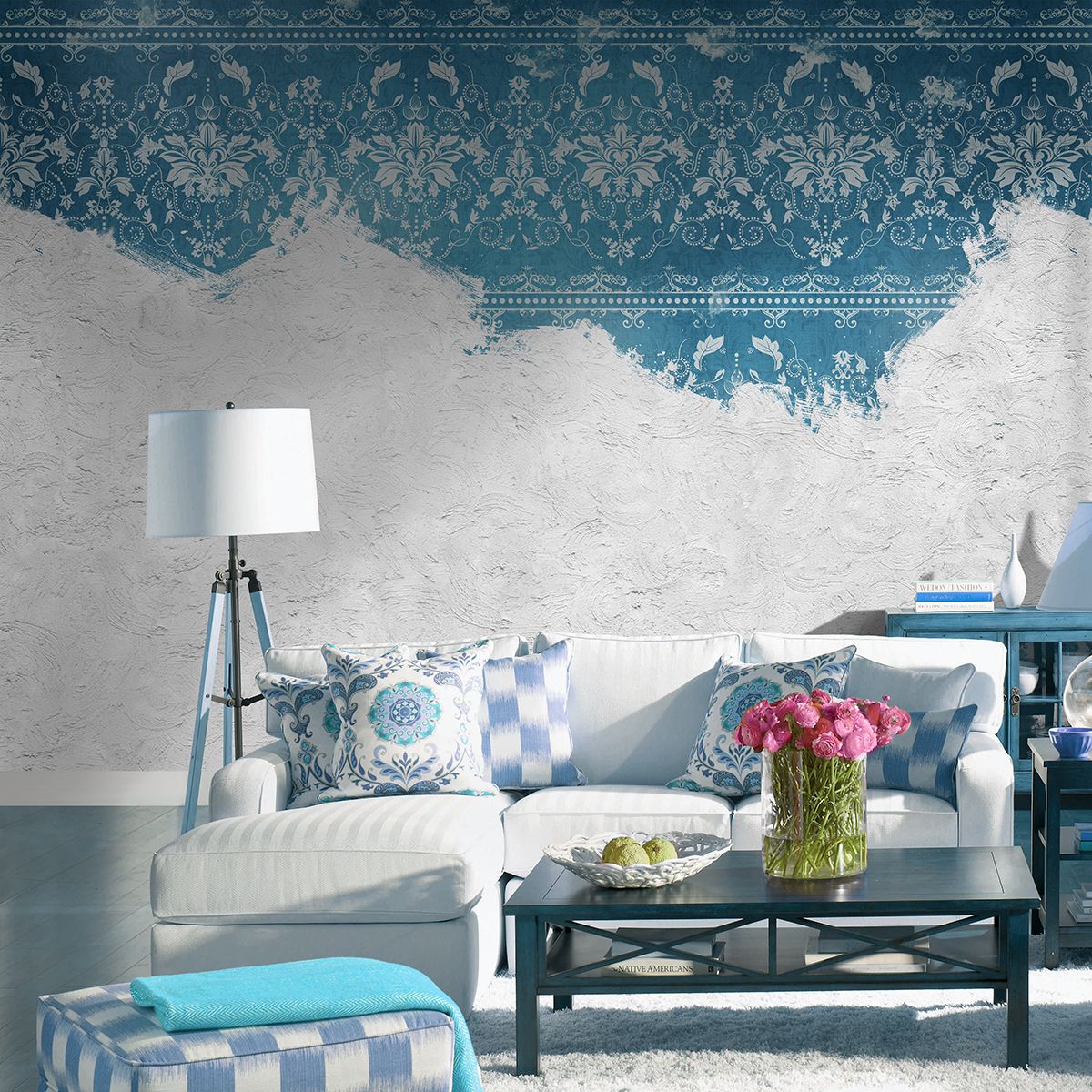 Панно Affresco Re-Space DP76-COL1 2x2,68 м фото в интерьере