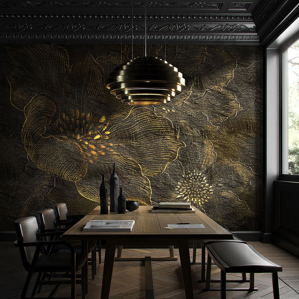 Панно Affresco Re-Space SN106-COL2 2x2,68 м фото в интерьере