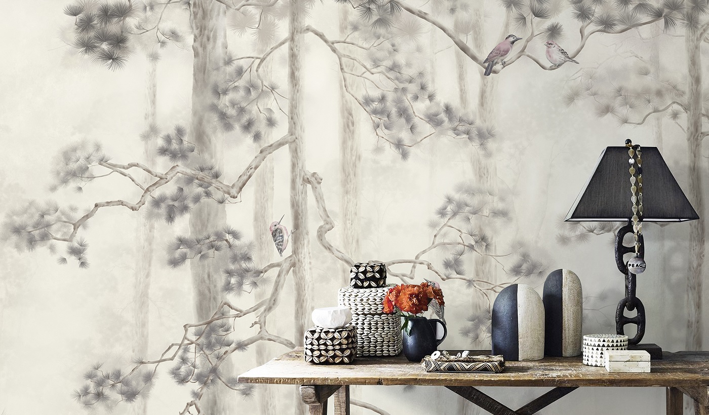 Панно Affresco Atmosphere AF518-COL1 2x2,68 м фото в интерьере