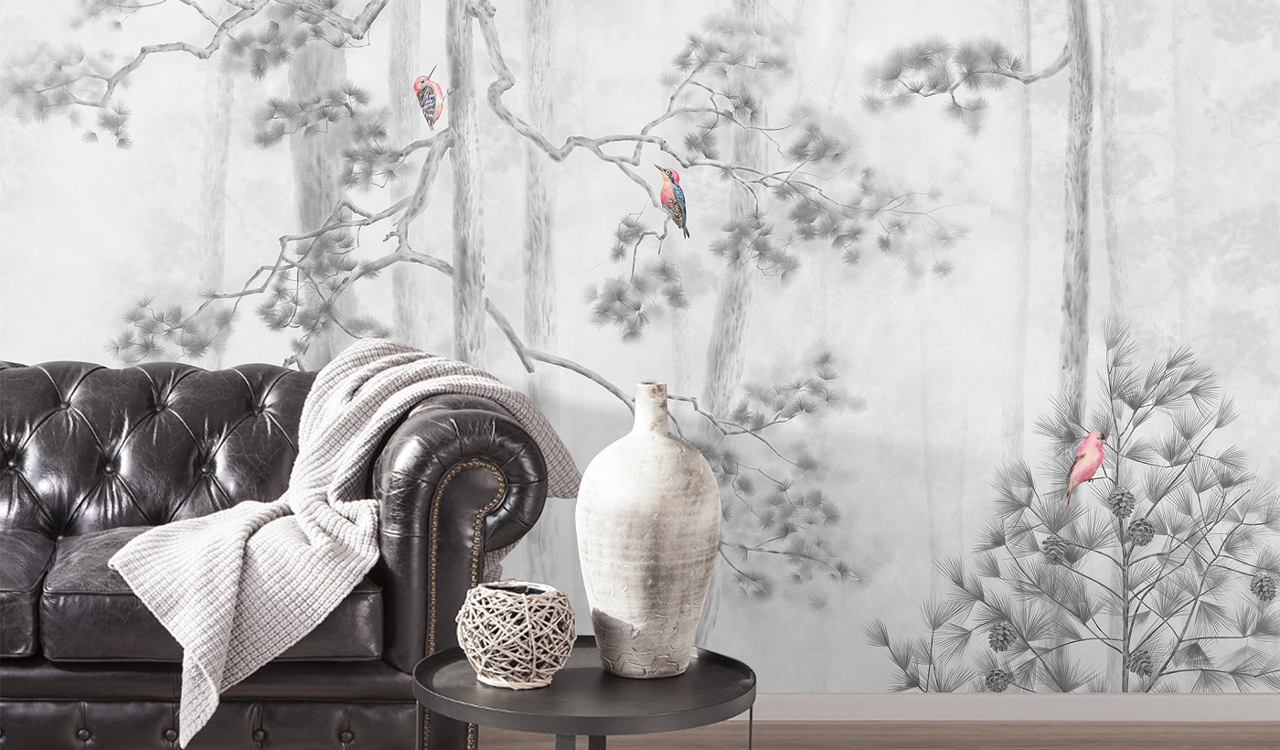 Панно Affresco Atmosphere AF518-COL3 2x2,68 м фото в интерьере