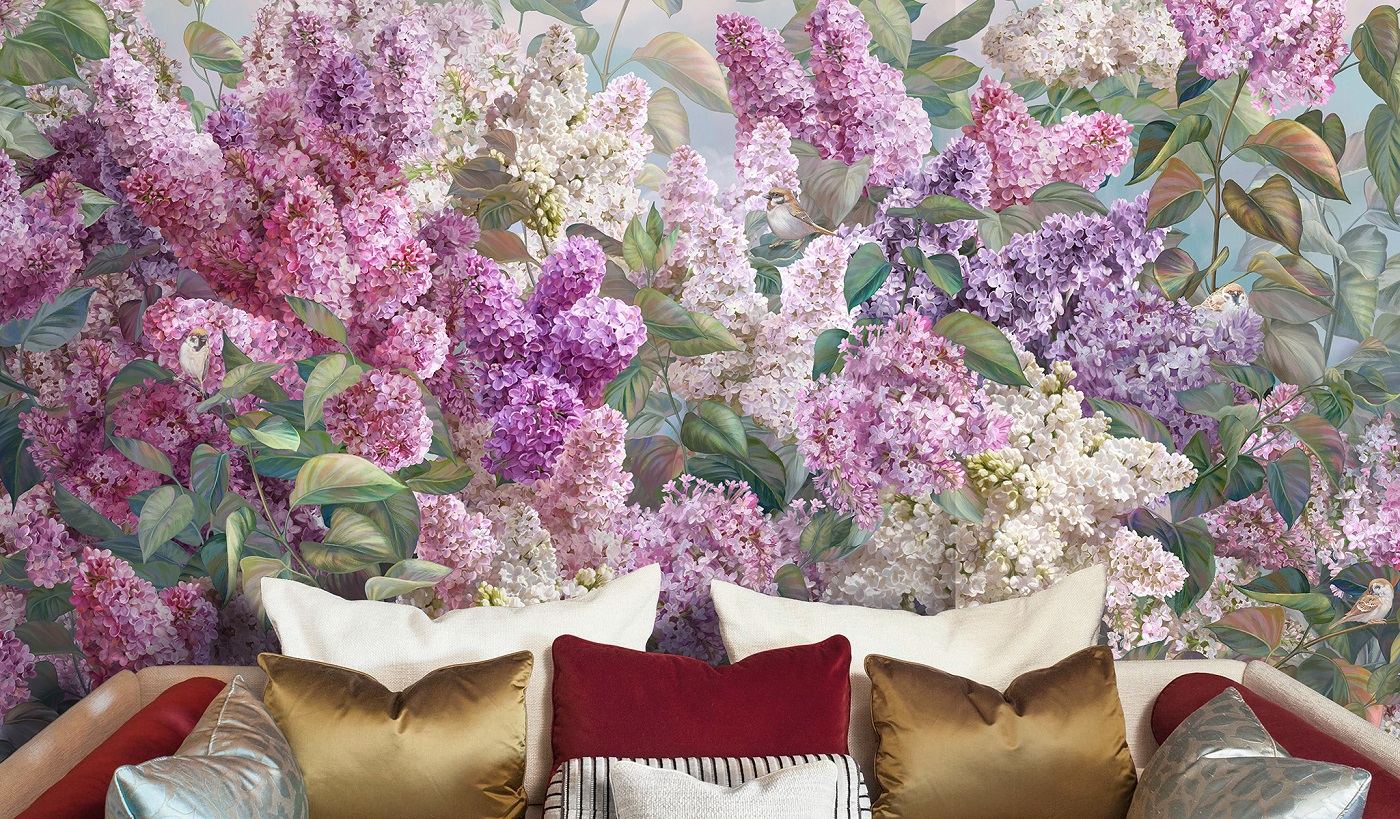 Панно Affresco Atmosphere AF508-COL1 2x2,01 м фото в интерьере