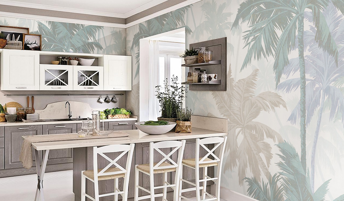 Панно Affresco Atmosphere AF525-COL1 2x2,01 м фото в интерьере