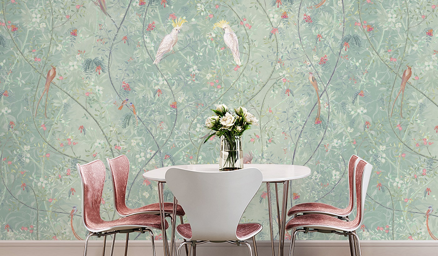 Панно Affresco Atmosphere AF505-COL4 2x2,01 м фото в интерьере