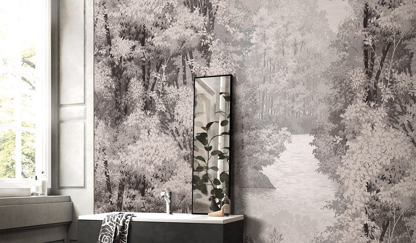 Панно Affresco Atmosphere AF523-COL5 2x2,01 м фото в интерьере