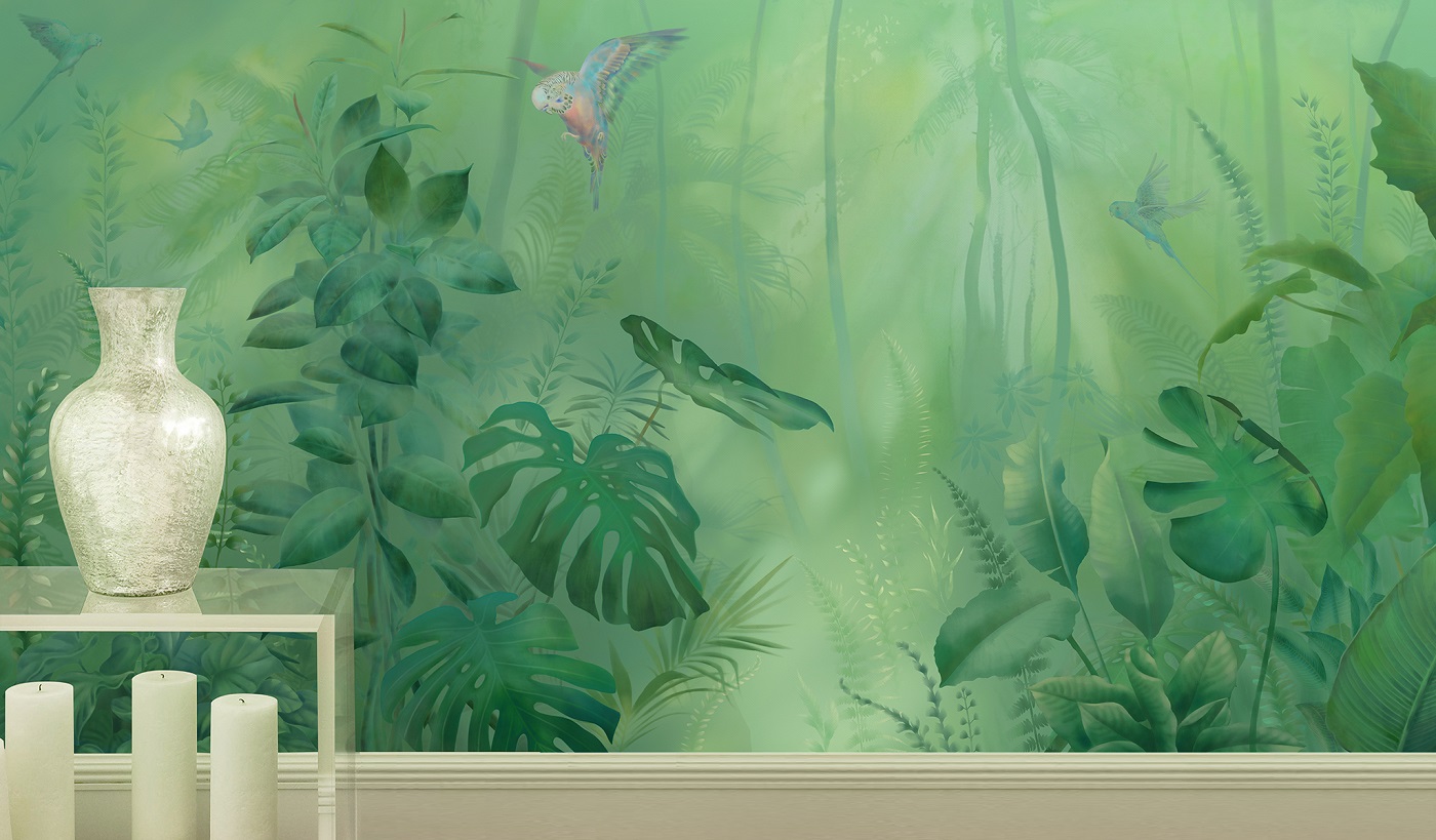 Панно Affresco Atmosphere AF516-COL1 2x2,68 м фото в интерьере